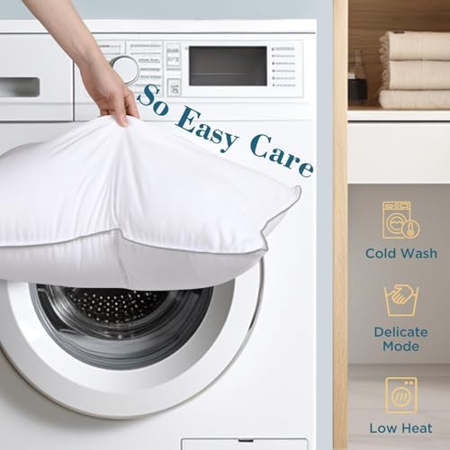 viewstar Bed Pillows King Size Set of 2, Hotel Quality, Down Alternative Big Pillow for Back, Stomach or Side Sleepers, Firm - Image 98