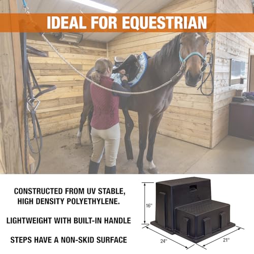 Buyers Products 3013658 Polymer Step, Made in The USA, Non-Skid Surface, Ideal Entrance Stairs for Campers, RVs, Boats, Lightweight & Easy to Carry - Image 4