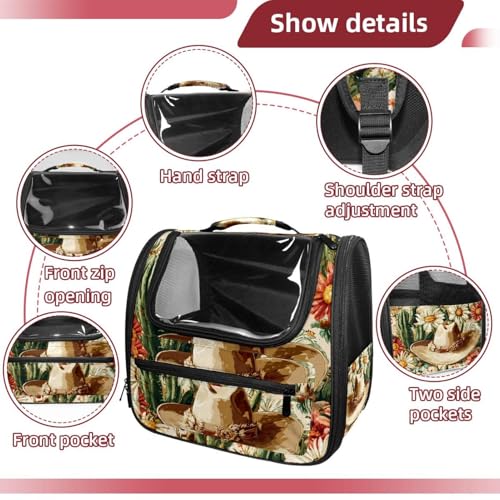 Halloween Pet Carrier Airline Approved Pet Carrier Bag Dog Carrier for Small Medium Cats Dogs Puppies Kitten - Image 82