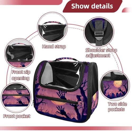 Halloween Pet Carrier Airline Approved Pet Carrier Bag Dog Carrier for Small Medium Cats Dogs Puppies Kitten - Image 63