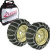 The ROP Shop Pair of 2 Link Tire Chains & Tensioners 23×10.5×12 for Snow Blowers, Lawn & Garden Tractors, Mowers & Riders, UTV, ATV, 4-Wheelers, Utility Vehicles