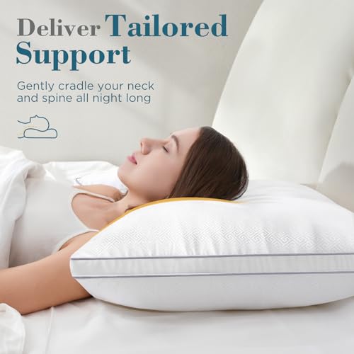 viewstar Bed Pillows King Size Set of 2, Hotel Quality, Down Alternative Big Pillow for Back, Stomach or Side Sleepers, Firm - Image 36