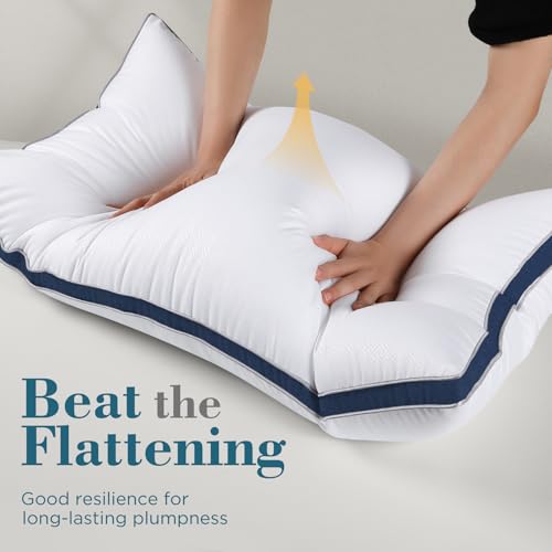 viewstar Bed Pillows King Size Set of 2, Hotel Quality, Down Alternative Big Pillow for Back, Stomach or Side Sleepers, Firm - Image 71