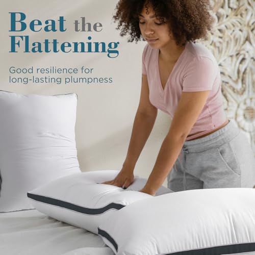 viewstar Bed Pillows King Size Set of 2, Hotel Quality, Down Alternative Big Pillow for Back, Stomach or Side Sleepers, Firm - Image 83
