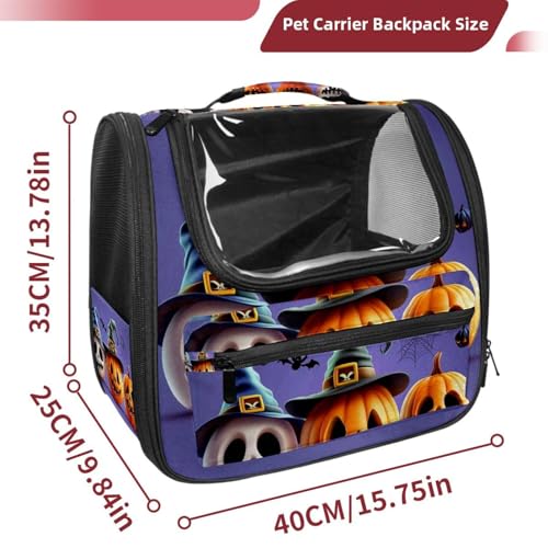 Halloween Pet Carrier Airline Approved Pet Carrier Bag Dog Carrier for Small Medium Cats Dogs Puppies Kitten - Image 112